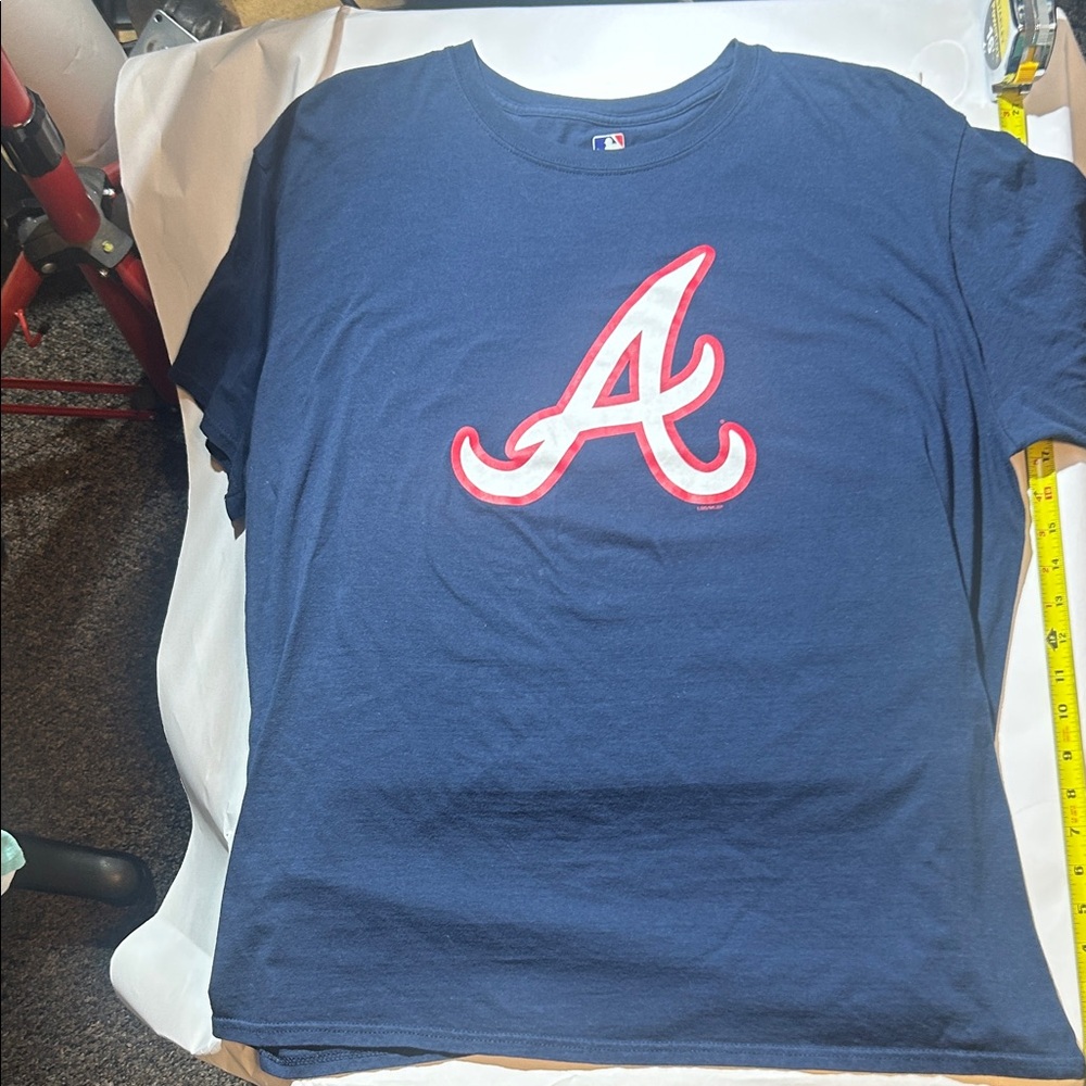 Atlanta Braves Navy Blue T-Shirt with “A” Logo